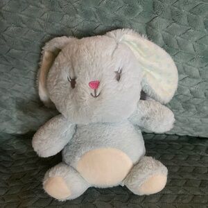 Blue bunny rattle toy